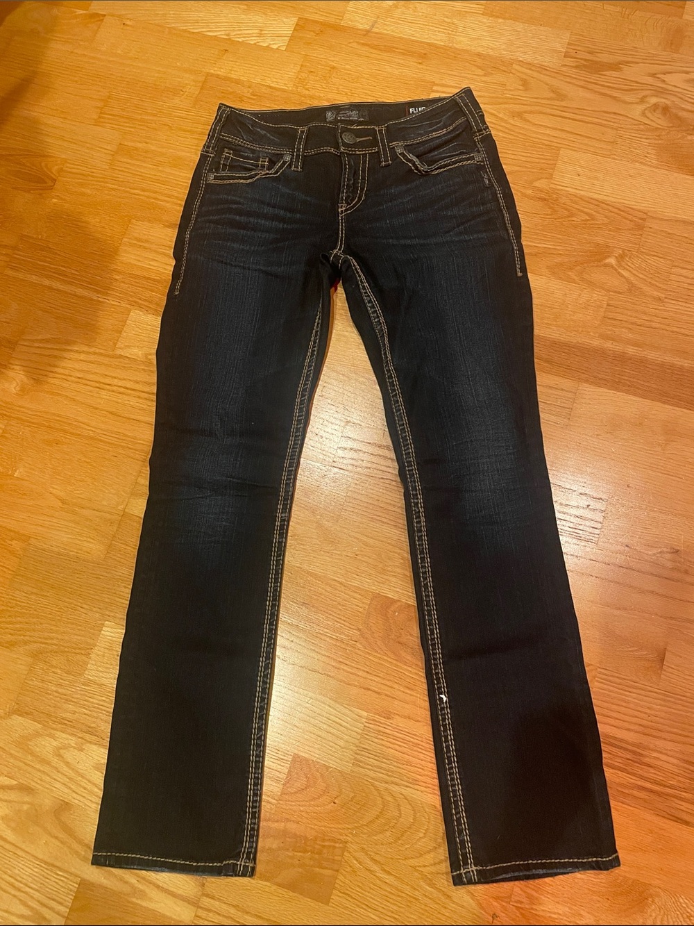 Silver Jeans Dark Blue Straight Leg Women’s Jeans
